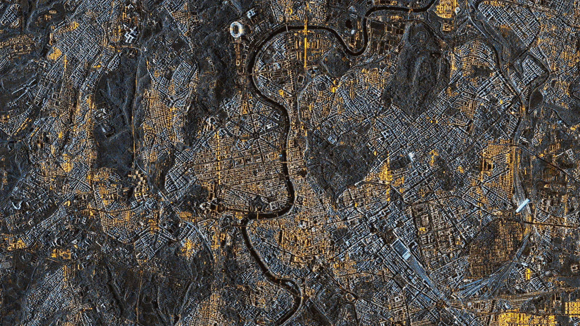 CSG-3 image of Rome: the Tiber and the historic centre, January 2026