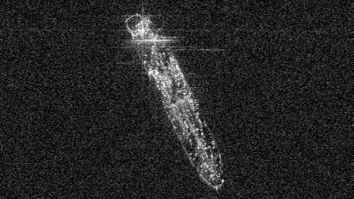Πλοίο σε αγκυροβόλιο, X-band spotlight, 2 s