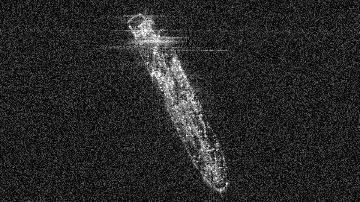 Πλοίο σε αγκυροβόλιο, X-band spotlight, 4 s