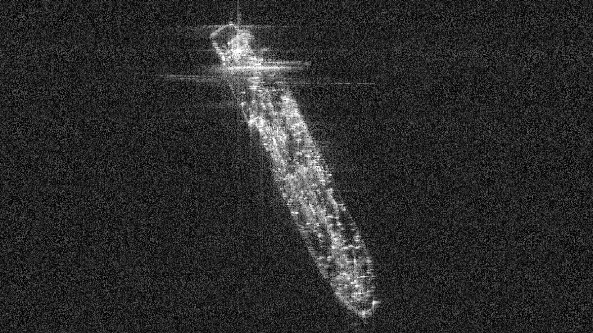 Πλοίο σε αγκυροβόλιο, X-band spotlight, 6,9 s