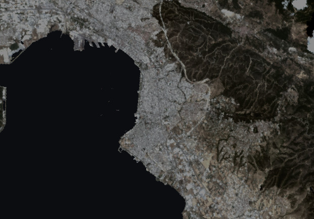 Χάρτες παραμέτρων ποιότητας υδάτων του Θερμαϊκού Κόλπου έξω από τη Θεσσαλονίκη